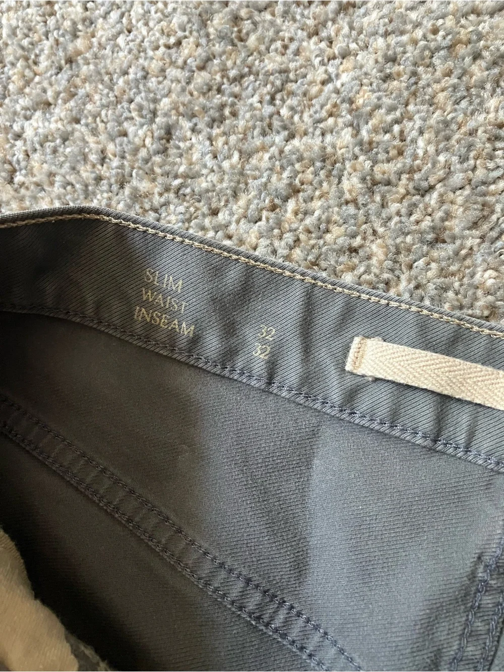 Banana Republic Slate Gray Men’s Khaki Pants
